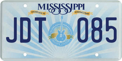 MS license plate JDT085
