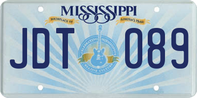 MS license plate JDT089