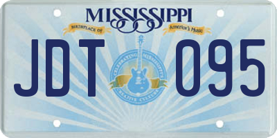 MS license plate JDT095