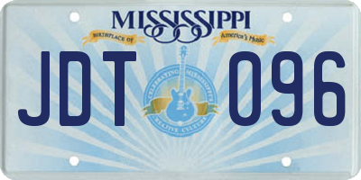 MS license plate JDT096