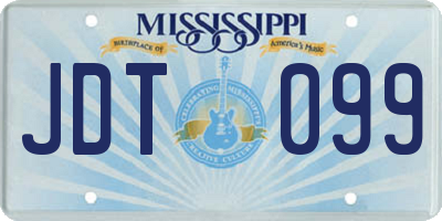 MS license plate JDT099