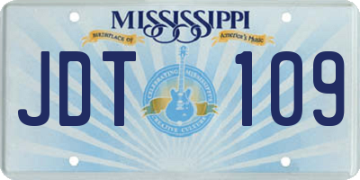 MS license plate JDT109