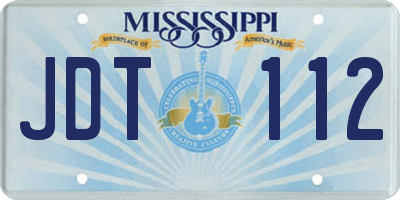 MS license plate JDT112