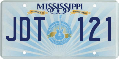 MS license plate JDT121
