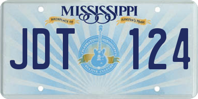 MS license plate JDT124