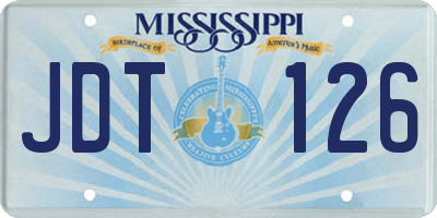 MS license plate JDT126
