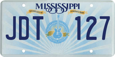 MS license plate JDT127