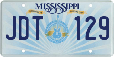 MS license plate JDT129