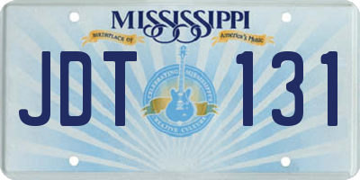 MS license plate JDT131
