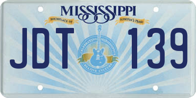 MS license plate JDT139