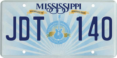 MS license plate JDT140