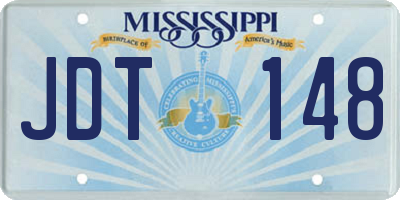 MS license plate JDT148