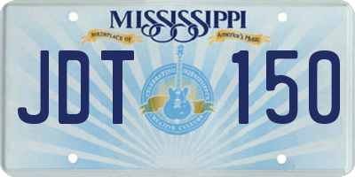 MS license plate JDT150