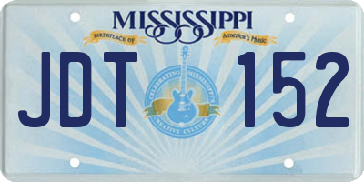 MS license plate JDT152