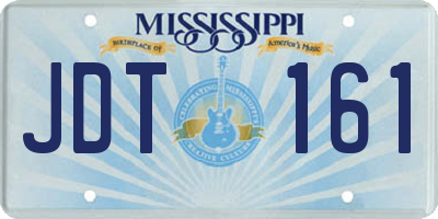 MS license plate JDT161