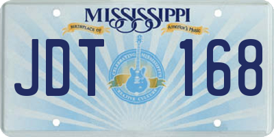 MS license plate JDT168