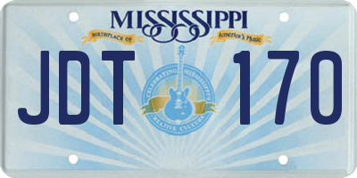 MS license plate JDT170