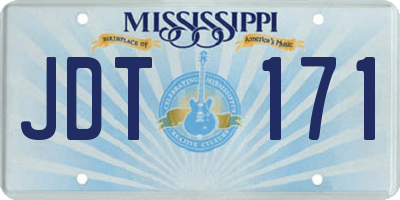 MS license plate JDT171