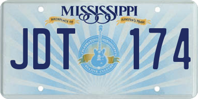 MS license plate JDT174