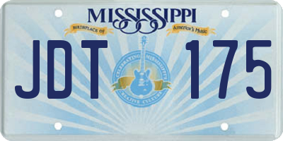 MS license plate JDT175