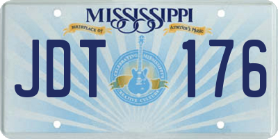 MS license plate JDT176