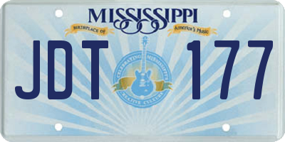 MS license plate JDT177
