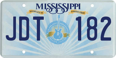 MS license plate JDT182