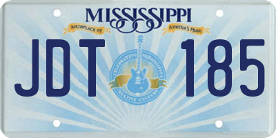 MS license plate JDT185