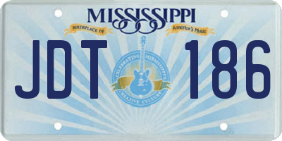 MS license plate JDT186