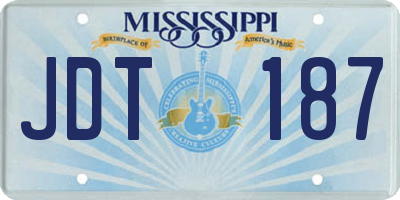 MS license plate JDT187