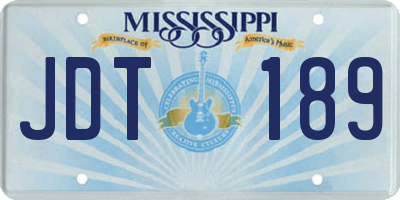 MS license plate JDT189