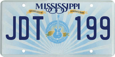 MS license plate JDT199