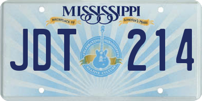 MS license plate JDT214