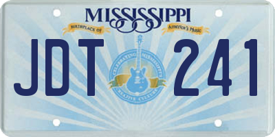 MS license plate JDT241