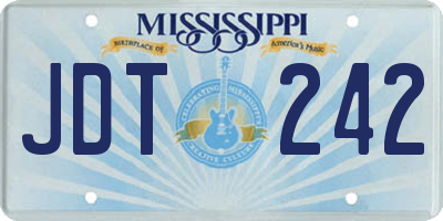 MS license plate JDT242