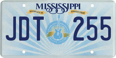 MS license plate JDT255