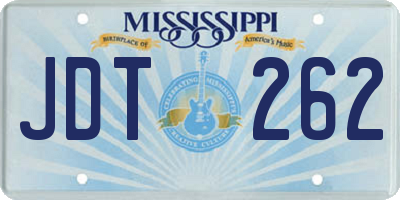 MS license plate JDT262