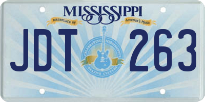 MS license plate JDT263