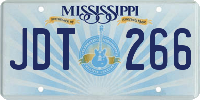 MS license plate JDT266