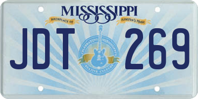MS license plate JDT269