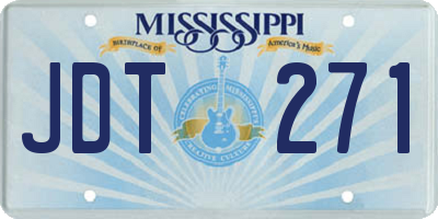 MS license plate JDT271