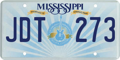 MS license plate JDT273
