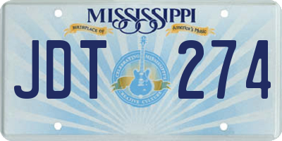MS license plate JDT274