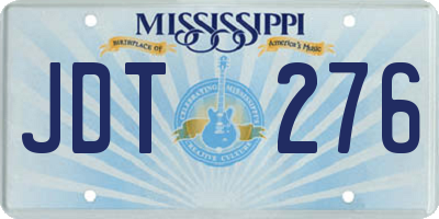 MS license plate JDT276
