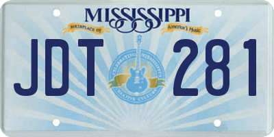 MS license plate JDT281