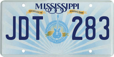 MS license plate JDT283