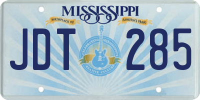 MS license plate JDT285