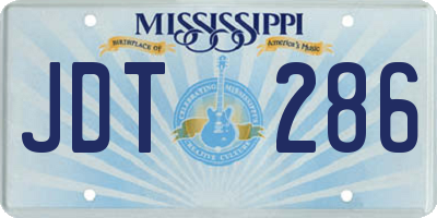 MS license plate JDT286