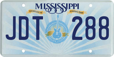 MS license plate JDT288
