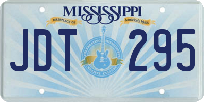 MS license plate JDT295